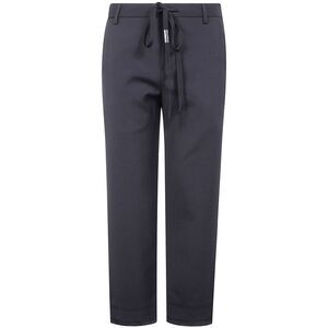 Ann Demeulemeester Women "Rael" Cigarette Trousers With Raw Edge Cotton Detail